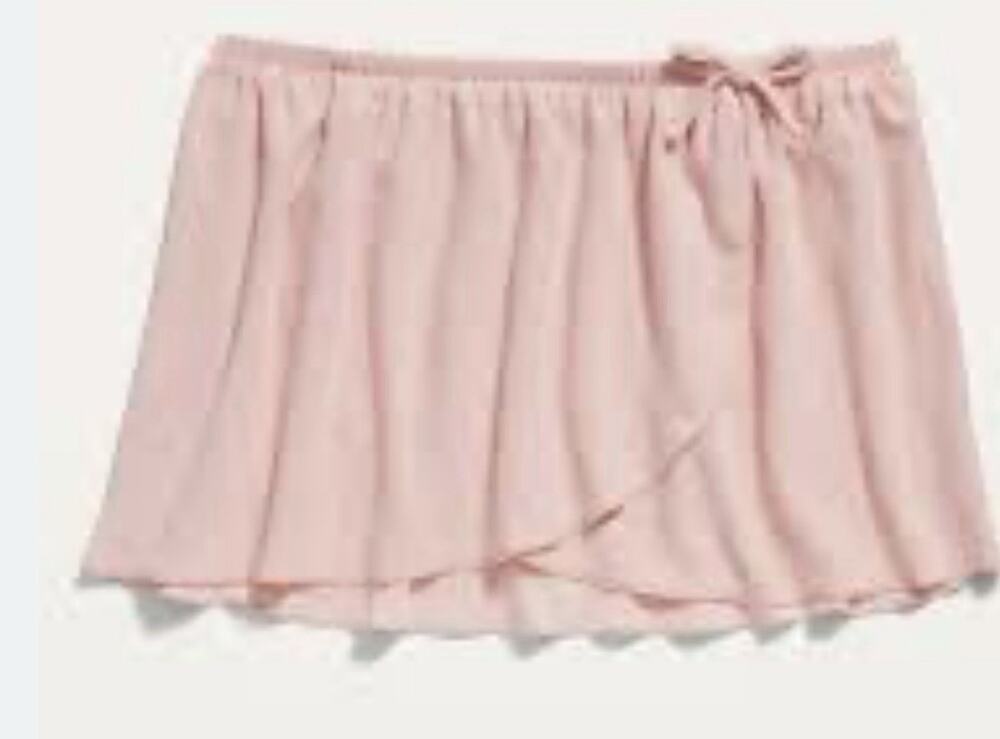 Old Navy Breathe ON Faux-Wrap Dance Skirt Pink Toddler Girls 2T